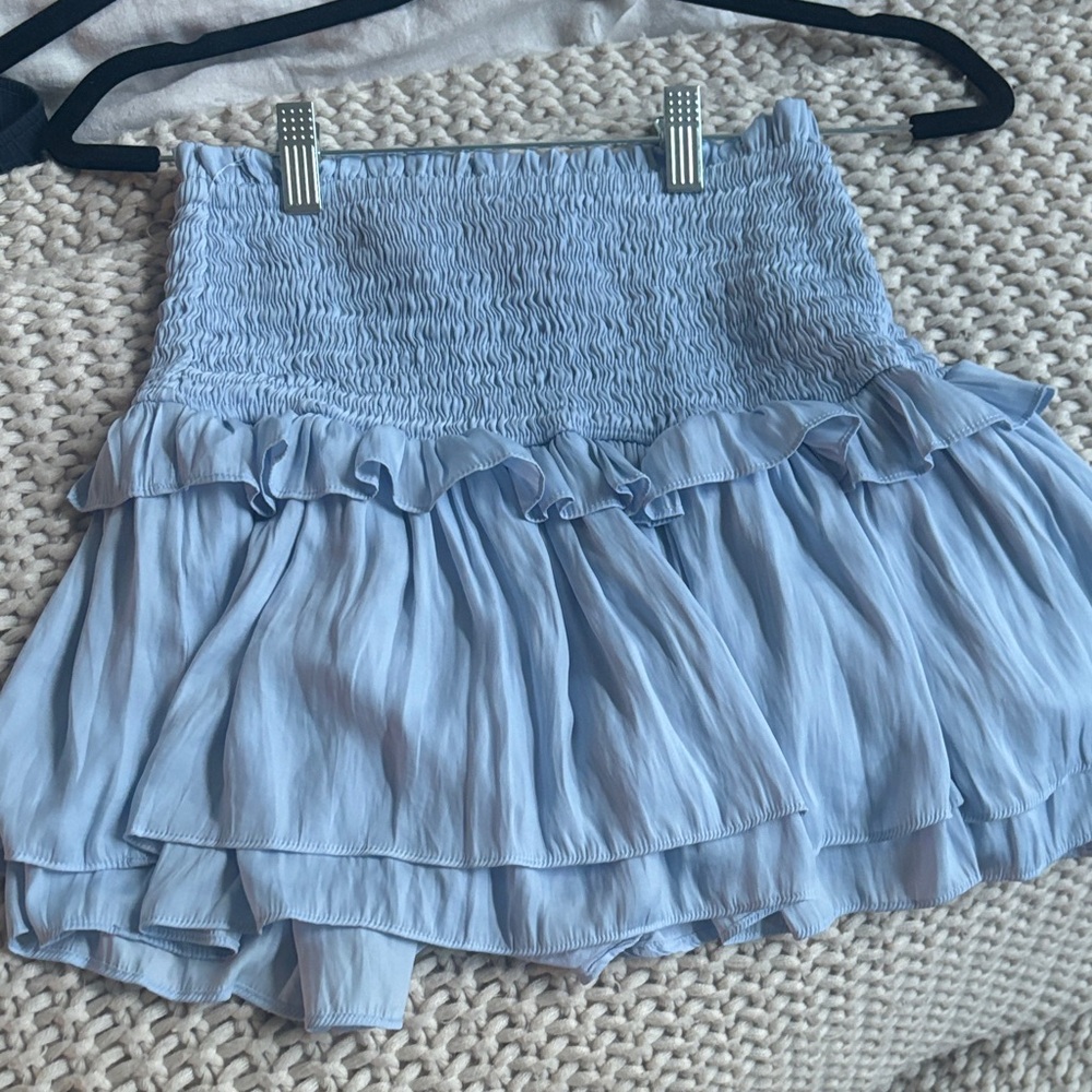 Mustard Seed Sky Blue Gathered Skirt